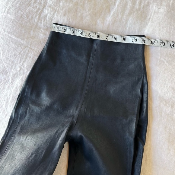 SABLYN Jessica Leather Zipper Pants in Navy Blue Size Small - Picture 10 of 13